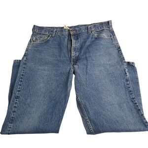 Carhartt Mens Relaxed Fit Straight Leg Blue Denim‎ Jeans Size 42x32